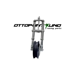 8.1 OTTOPUNTOUNO Kit avantreno completo per Yamaha Aerox prima del 2003 - forcella JF-1 - kit piastre per JF-1 - kit distanziali e cerchio 12″ - pinza Hurricane e disco 220mm