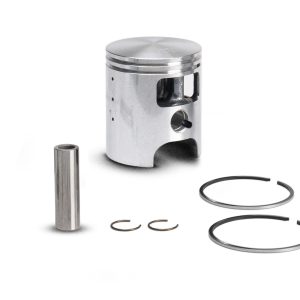 Kit pistone racing monofascia Malossi &Oslash; 47 mm selezione 0 con spinotto da 10 mm e finestrature CVF per cilindro in alluminio MHR Big Deps su ciclomotore Piaggio Si - Codice 346634