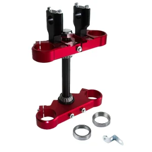 Ponte Forcella 45/48mm con fascette manubrio 1 vite YCF Pit Bike / Dirt Bike rosso