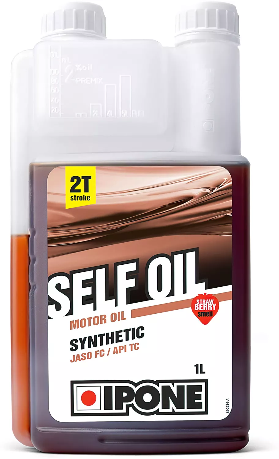 Olio Motore 2 tempi Ipone "Self Oil Strawberry" semi-sintetico, 1L