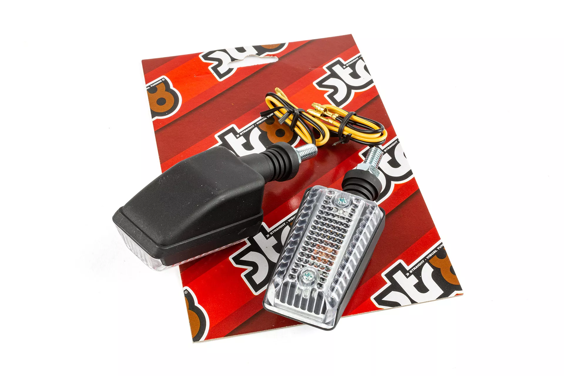 Frecce Mini Rectangle V2 12V - 10W nero / trasparente (x2) - immagine 2