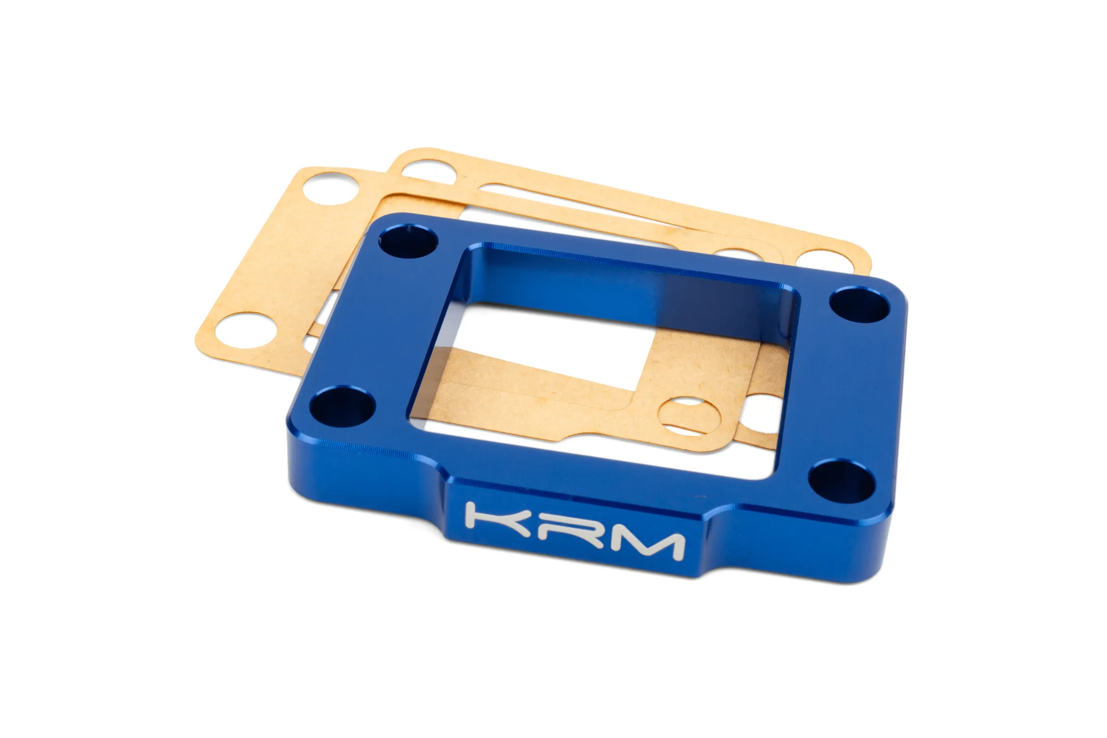 Distanziale valvola lamellare 10mm KRM, Minarelli AM6, blu scuro - immagine 2