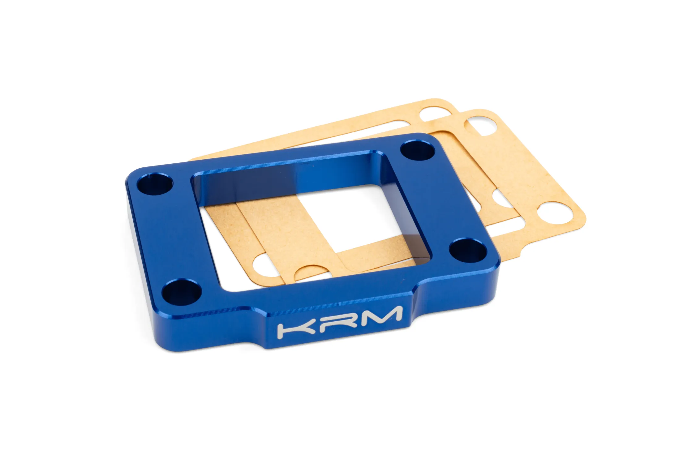 Distanziale valvola lamellare 10mm KRM, Minarelli AM6, blu scuro