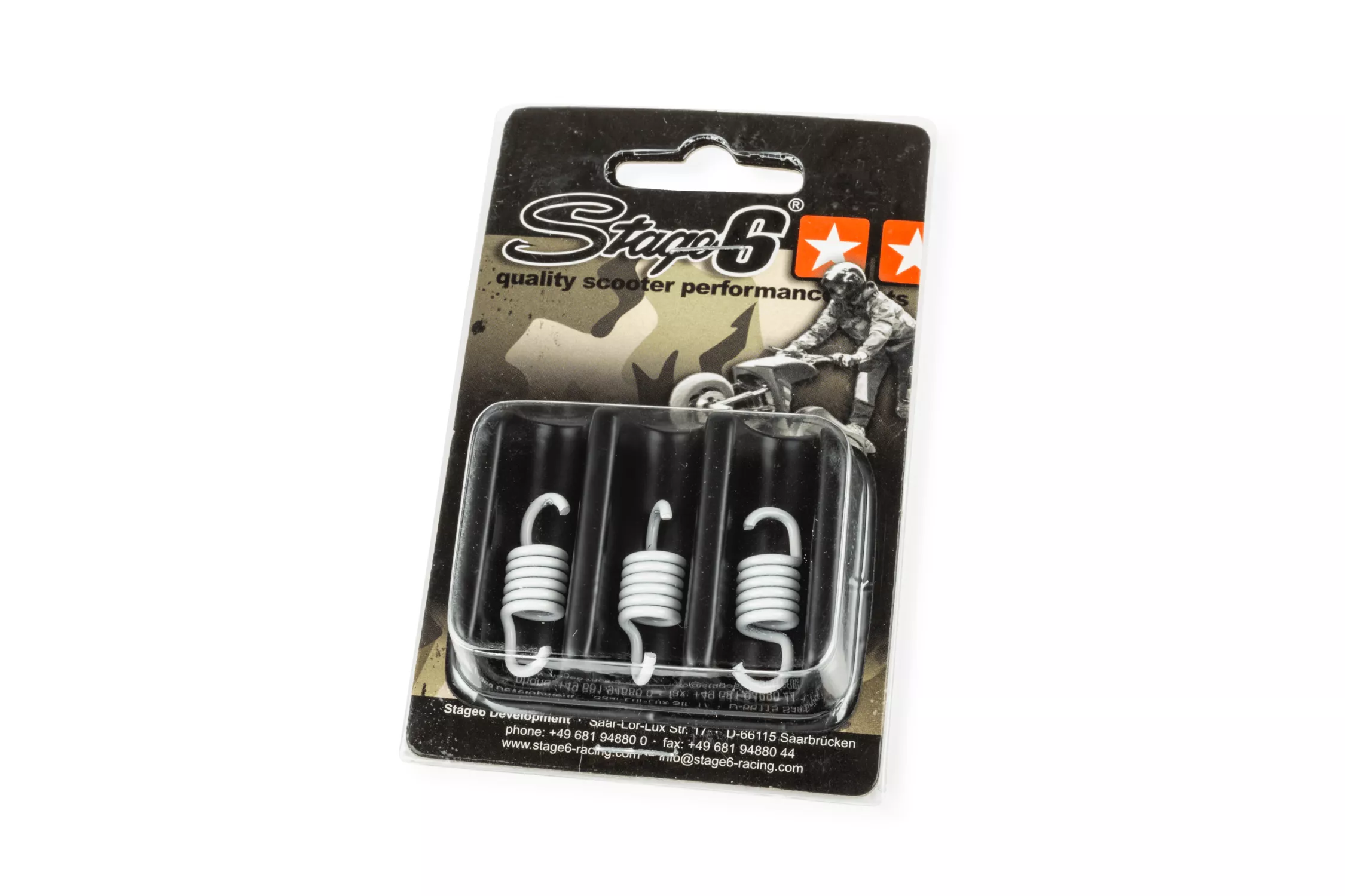 Set 3 molle frizione bianche morbide Stage6 Torque Control 107mm per taratura scooter originali e sport S6-50ET003
