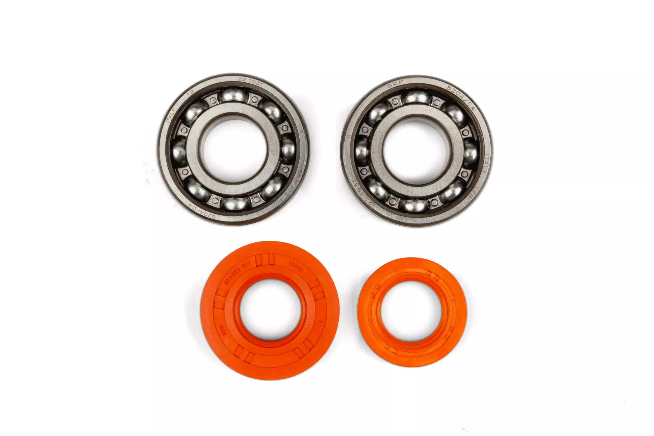 Kit cuscinetti albero motore Stage6 R/T C4 gabbia acciaio Piaggio Zip - immagine 4