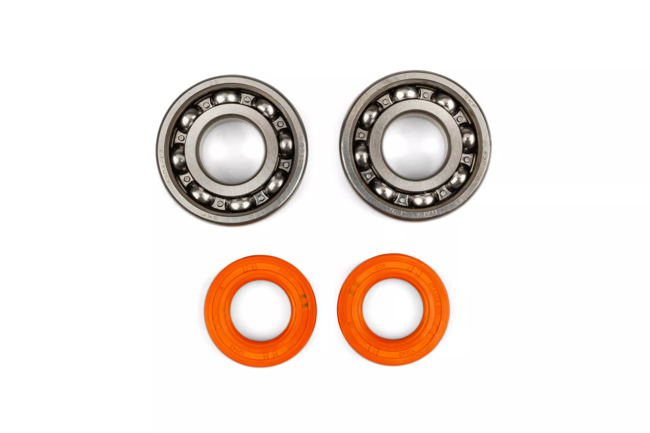 Kit cuscinetti albero motore Stage6 R/T C3 gabbia acciaio Derbi - immagine 2