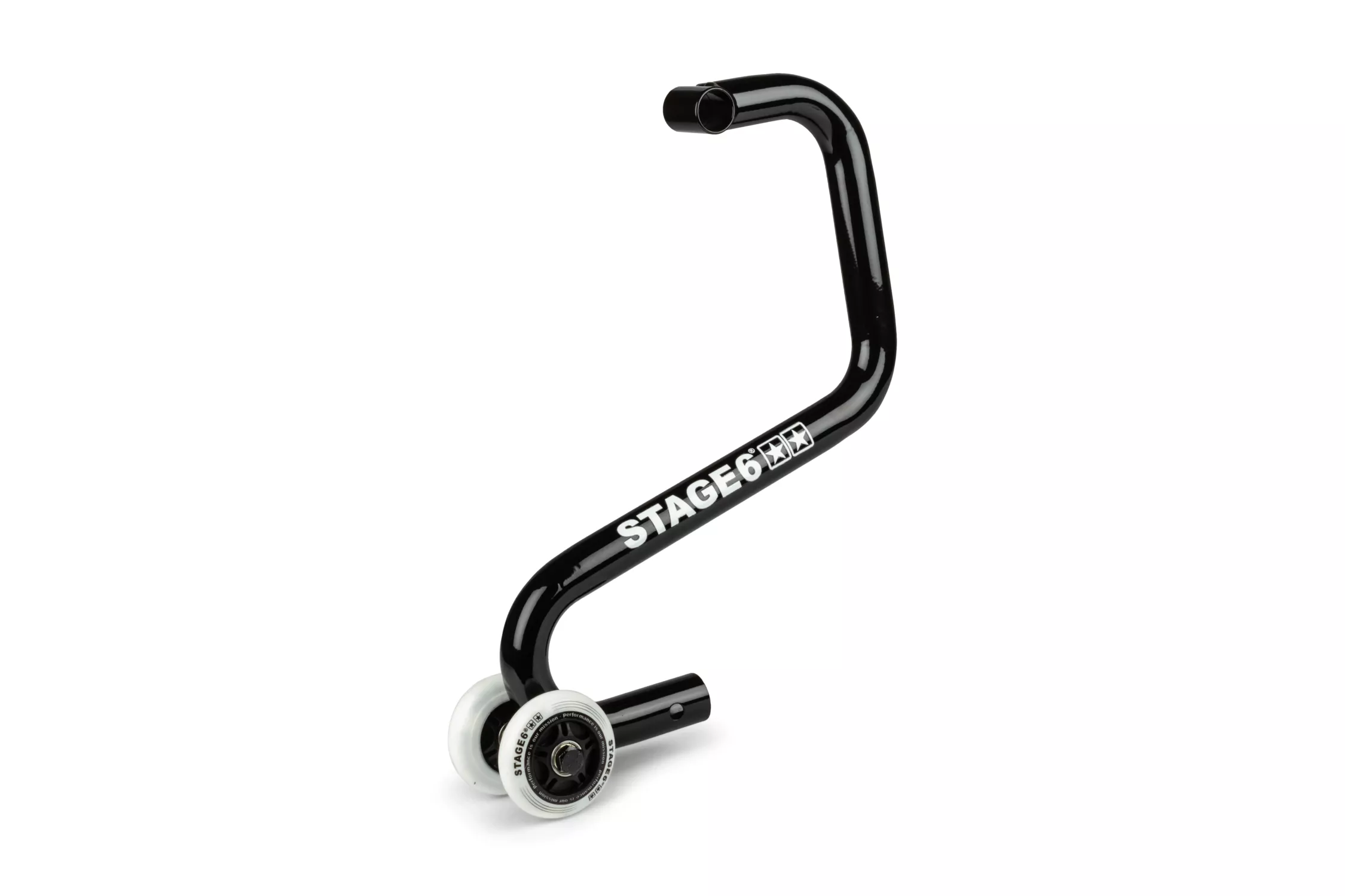Puntone di ricambio in acciaio nero con ruote per cavalletto alzamoto scooter Stage6 MK3