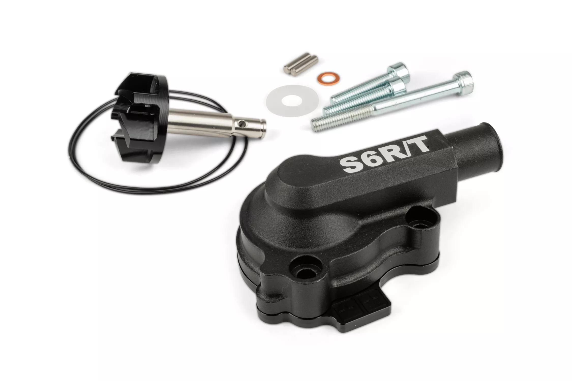 Pompa acqua Oversize + distanziale + coperchio Stage6 R/T, Minarelli AM6, nero - immagine 3