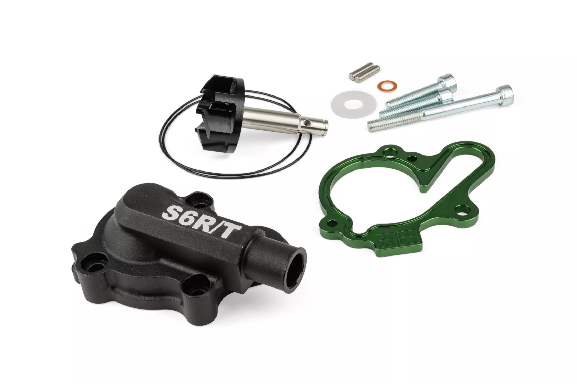 Pompa acqua Oversize + distanziale + coperchio Stage6 R/T, Minarelli AM6, verde - immagine 2