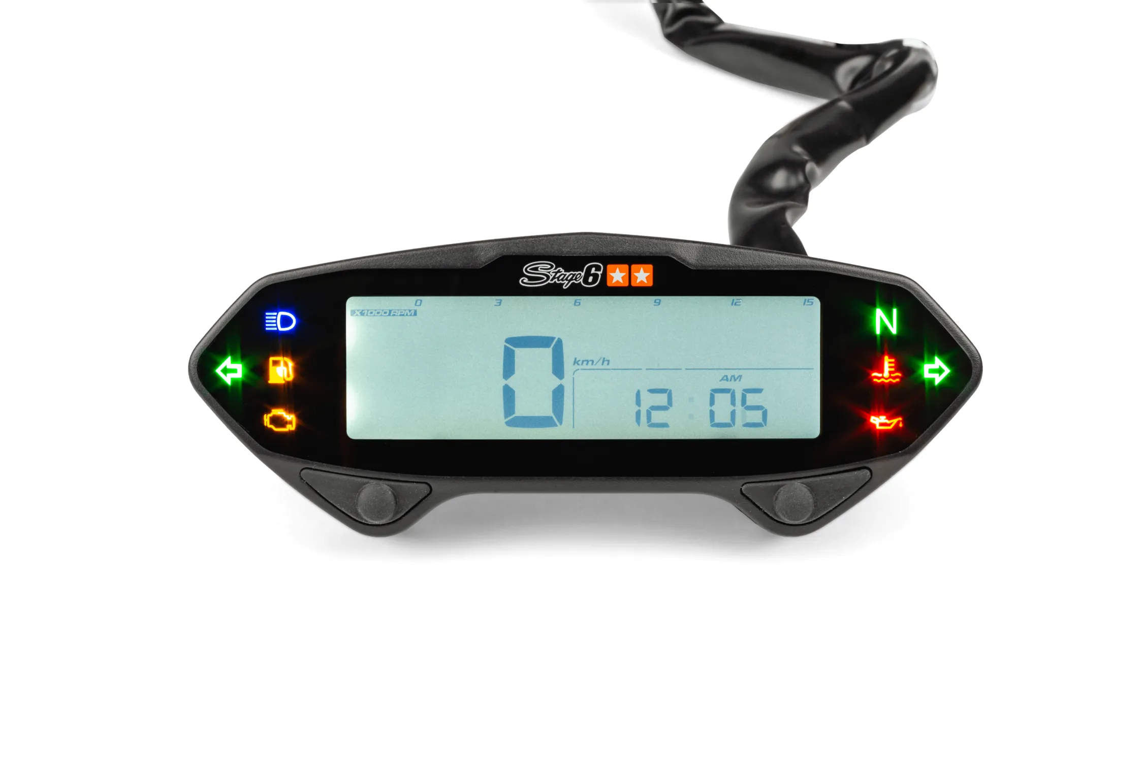 Strumentazione Moto universale Stage6 Racing Nero - immagine 3