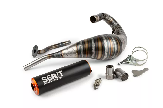 Marmitta-CNC-stage6-80-90cc-arancione-nero