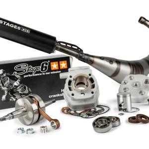 Kit motore gruppo termico + albero motore + marmitta Stage6 Sport Pro MK2 50cc Derbi Euro 2