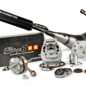 Maxi kit Gruppo termico + Albero motore + Scarico 50cc Stage6 Sport MK2, Derbi Euro 3 / 4