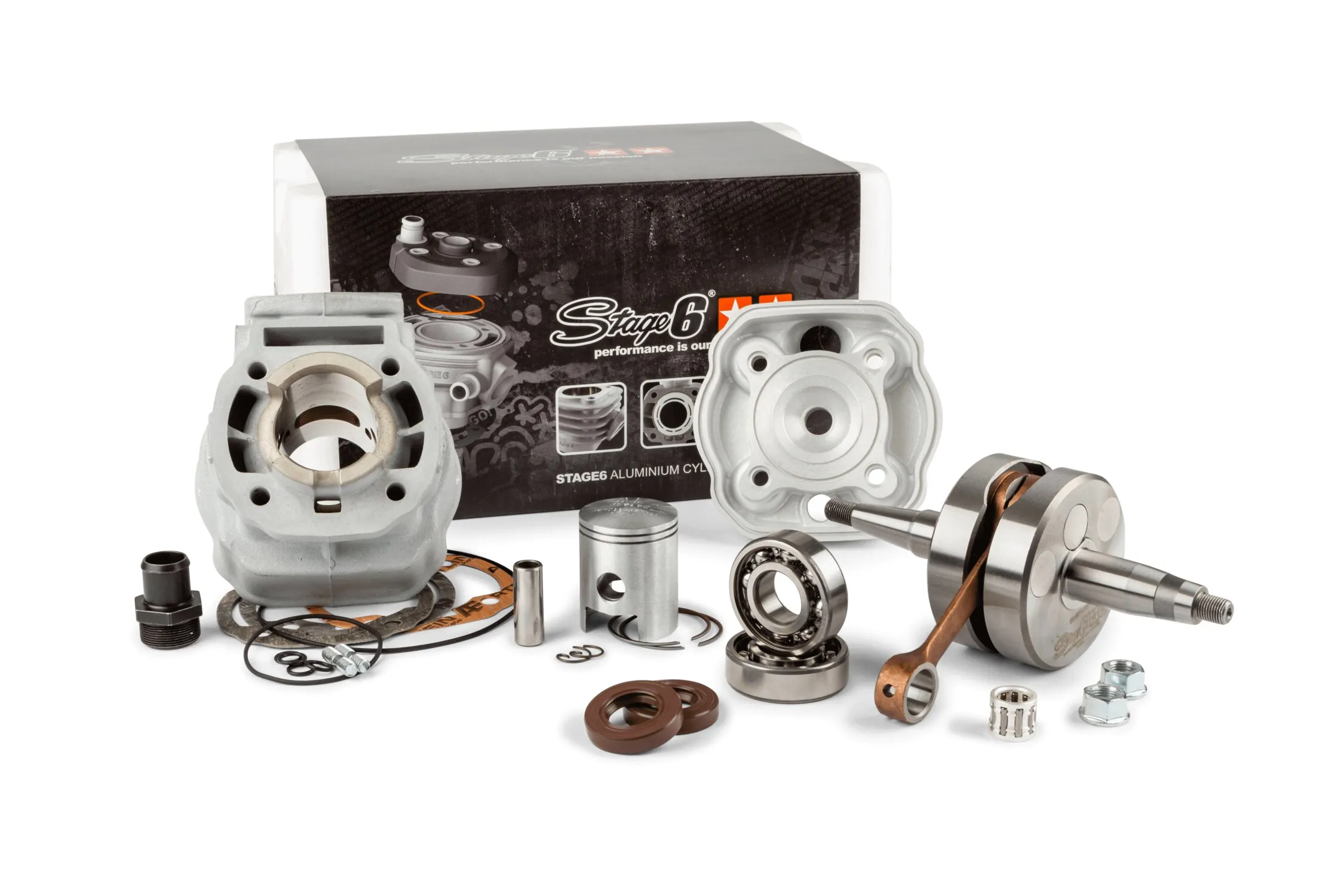 Kit Gruppo termico + Albero motore 50cc Stage6 Sport MK2, Derbi Euro 3 / 4