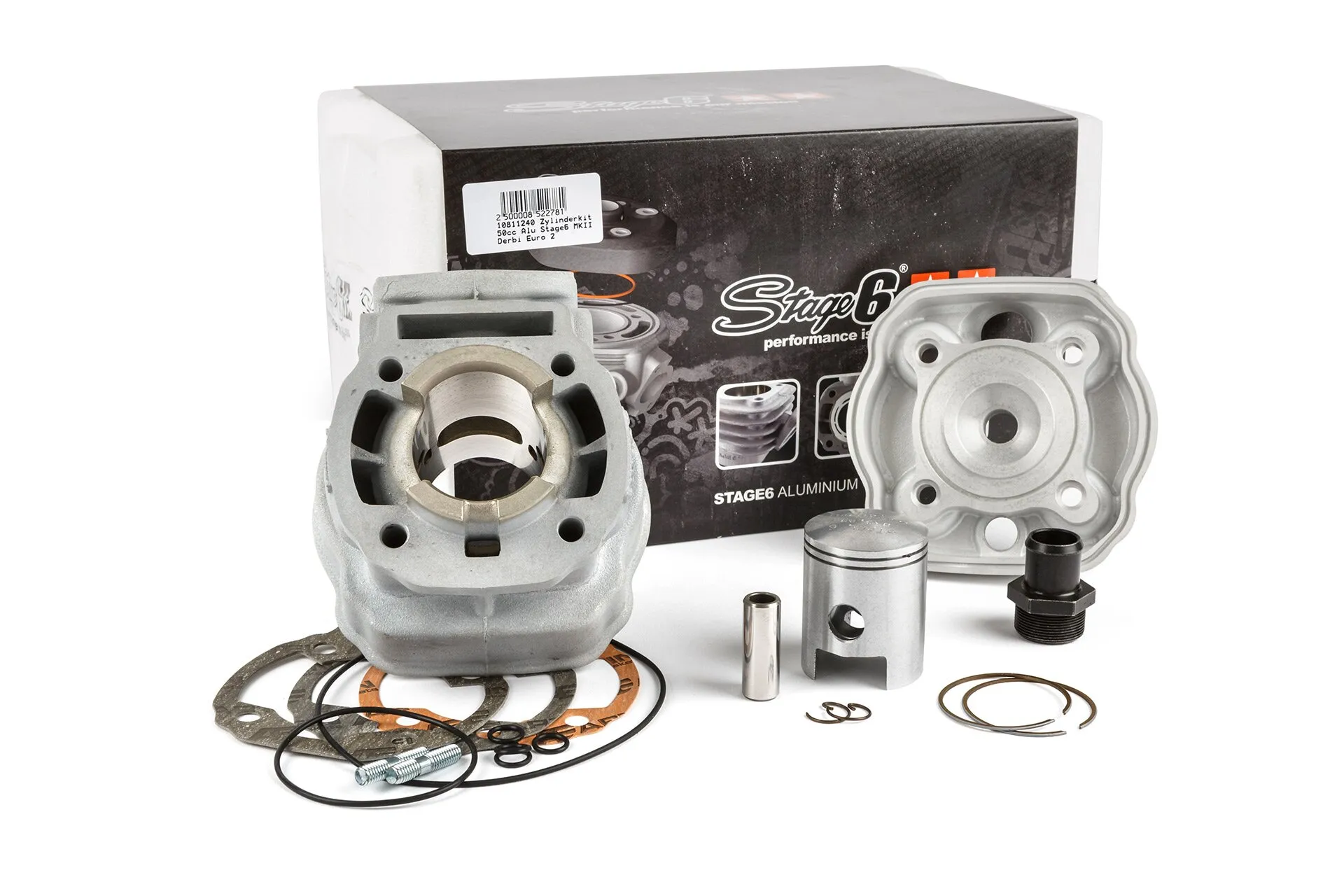 Kit Gruppo termico + Albero motore 50cc Stage6 Sport MK2, Derbi Euro 3 / 4 - immagine 2