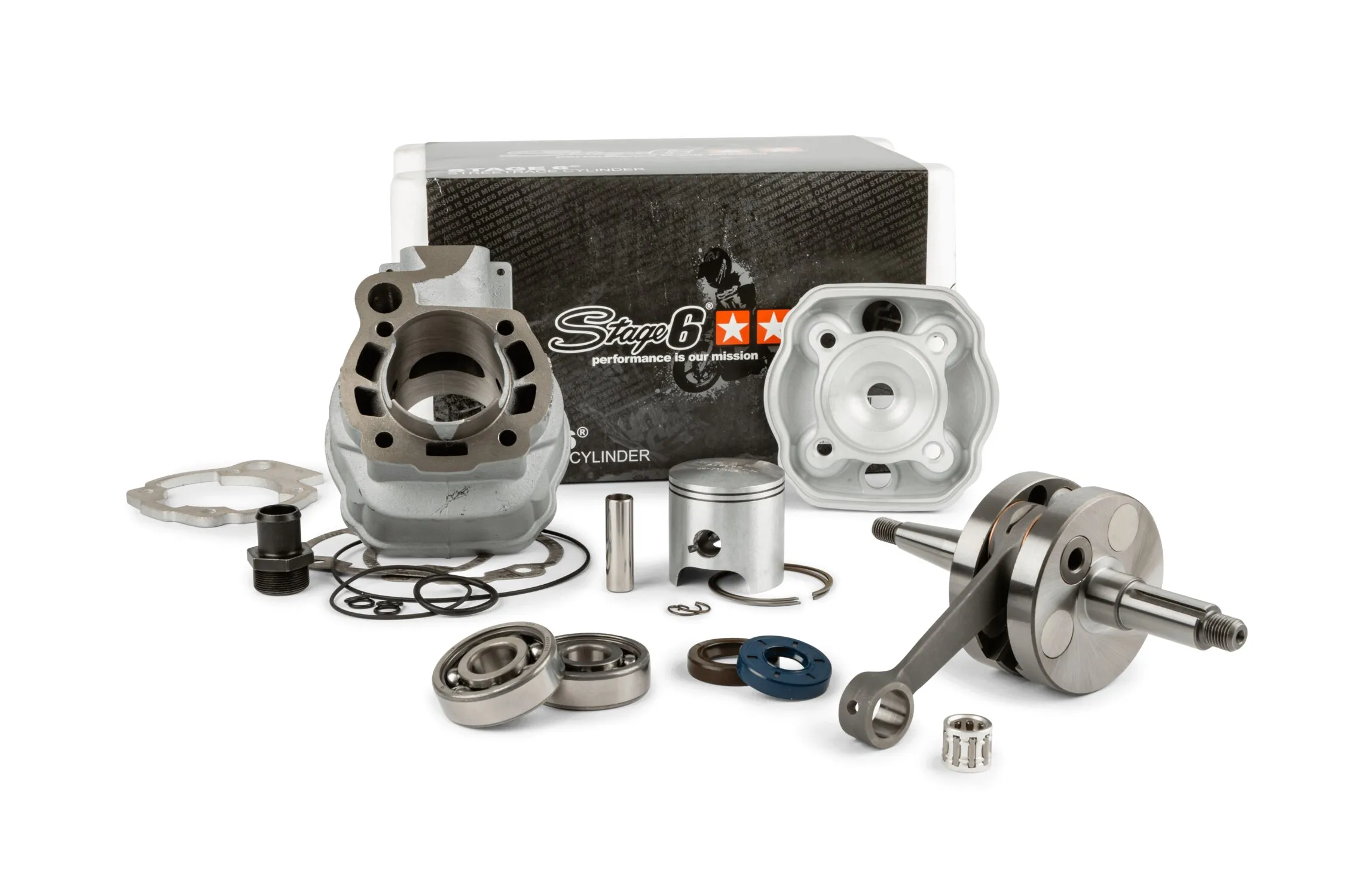 Kit gruppo termico + albero motore 88cc Stage6 Streetrace Minarelli AM6