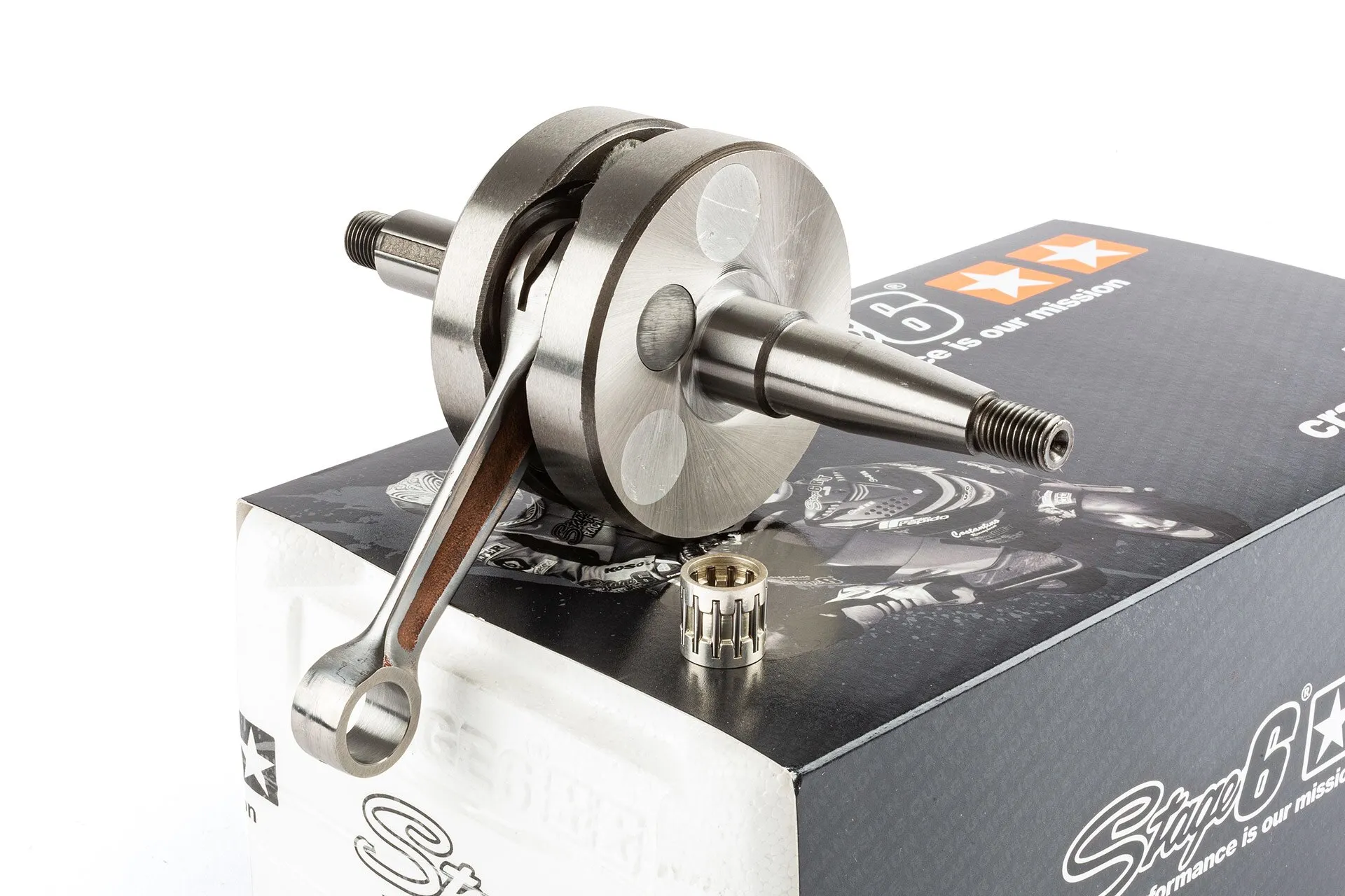 Albero motore Stage6 Pro Replica AM6 rinforzato con biella lucidata e gabbia rulli 12x15x15mm S6-8118800