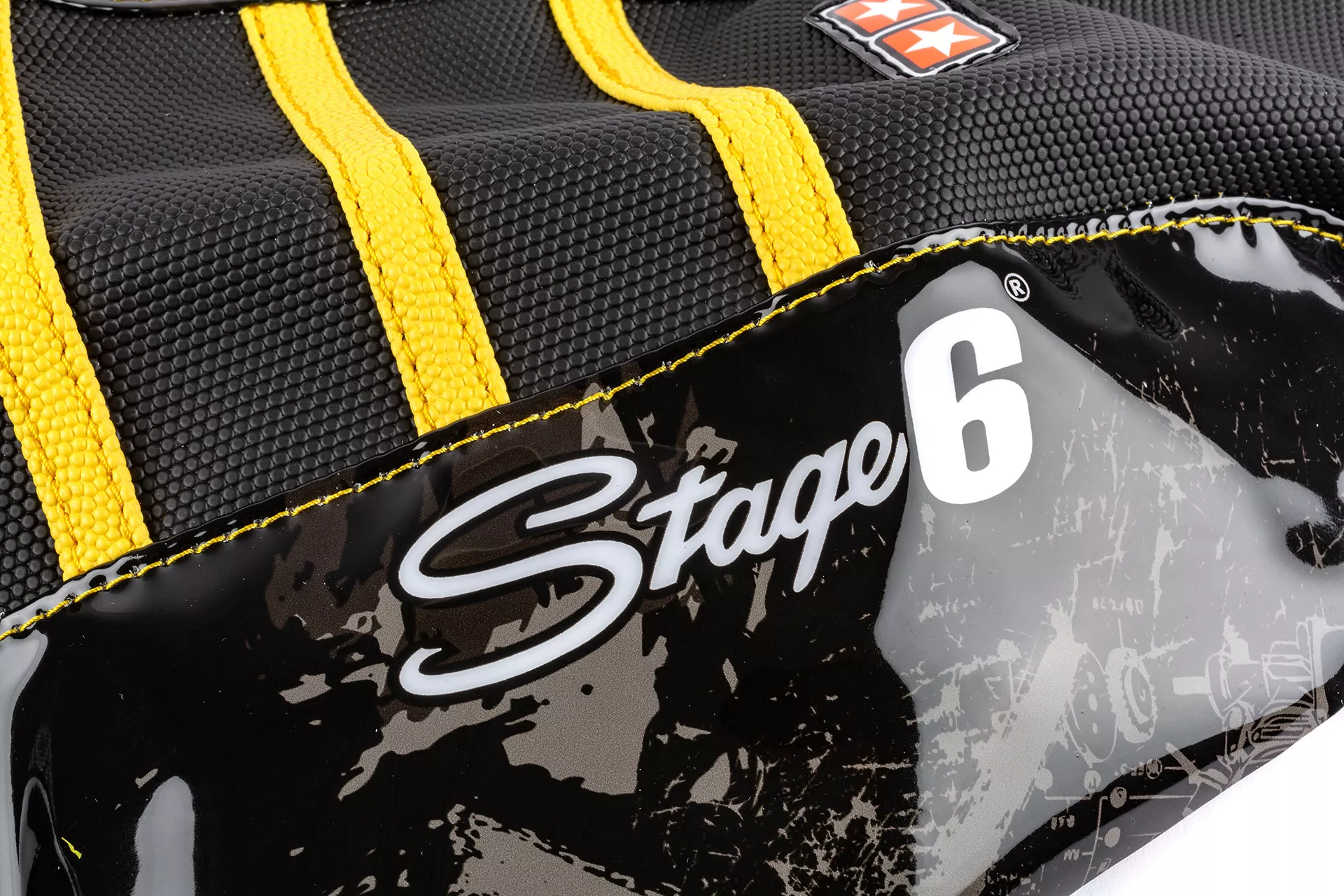 Coprisella Derbi Senda 2000 - 2010 Stage6 Full Covering giallo / nero - immagine 2