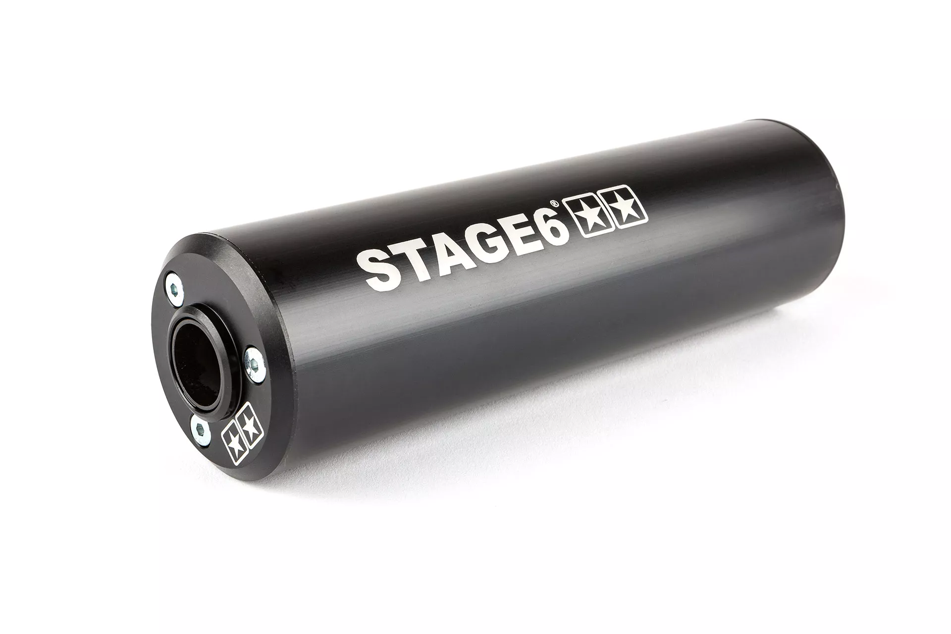 Scarico 50 - 88cc Stage6 StreetRace passaggio Basso, Derbi / AM6, nero - immagine 4