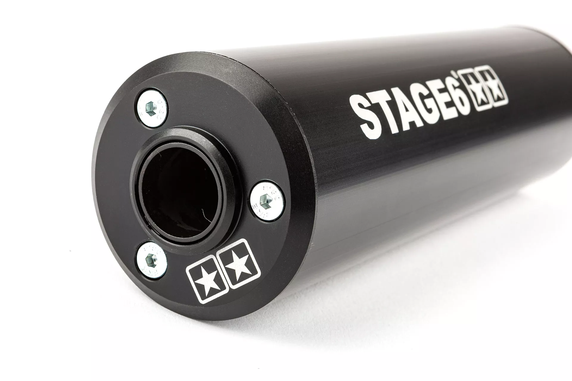 Scarico 50 - 88cc Stage6 StreetRace passaggio Basso, Derbi / AM6, nero - immagine 7