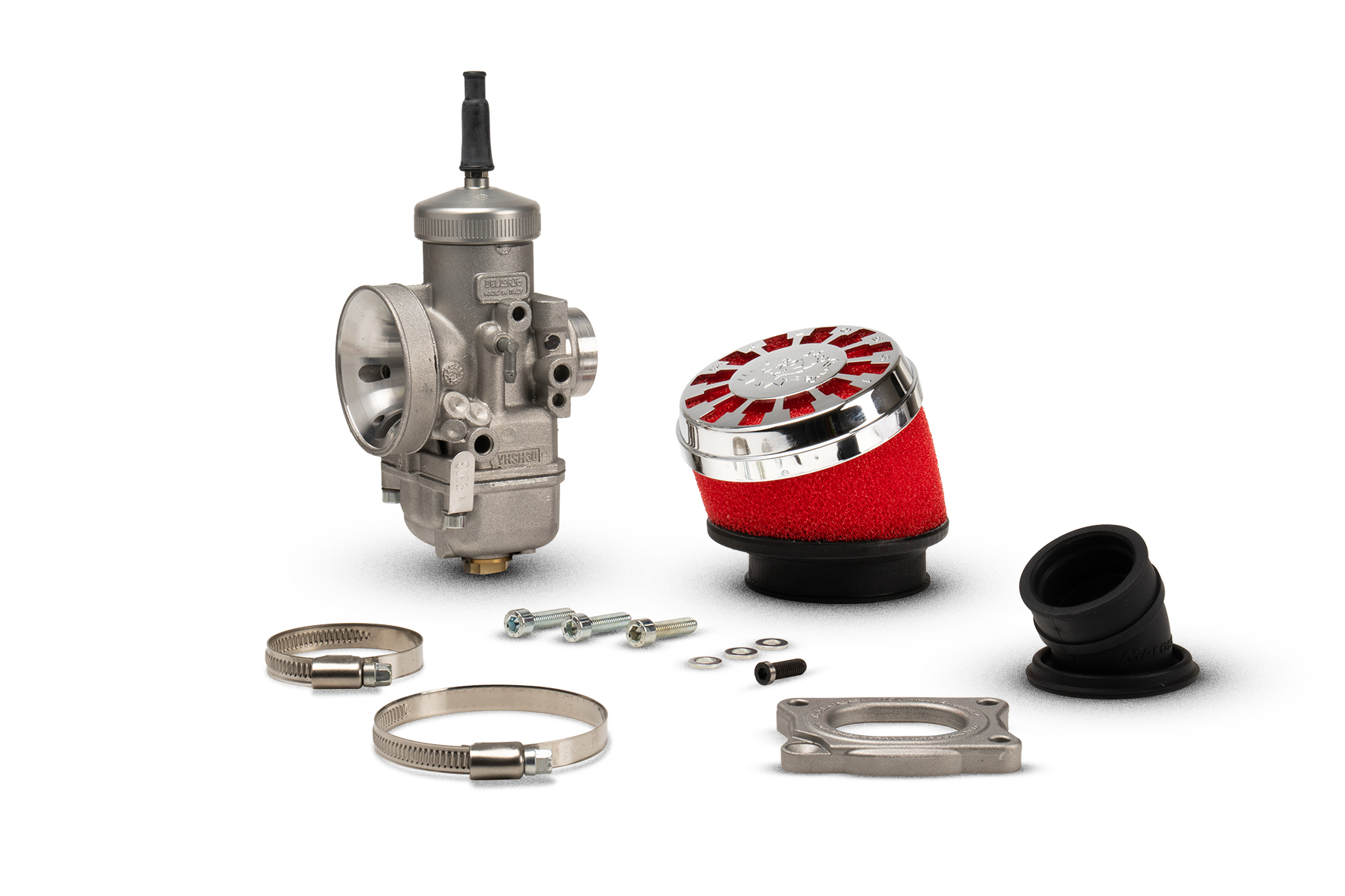 Kit alimentazione Malossi con carburatore e collettore scomponibile per scooter