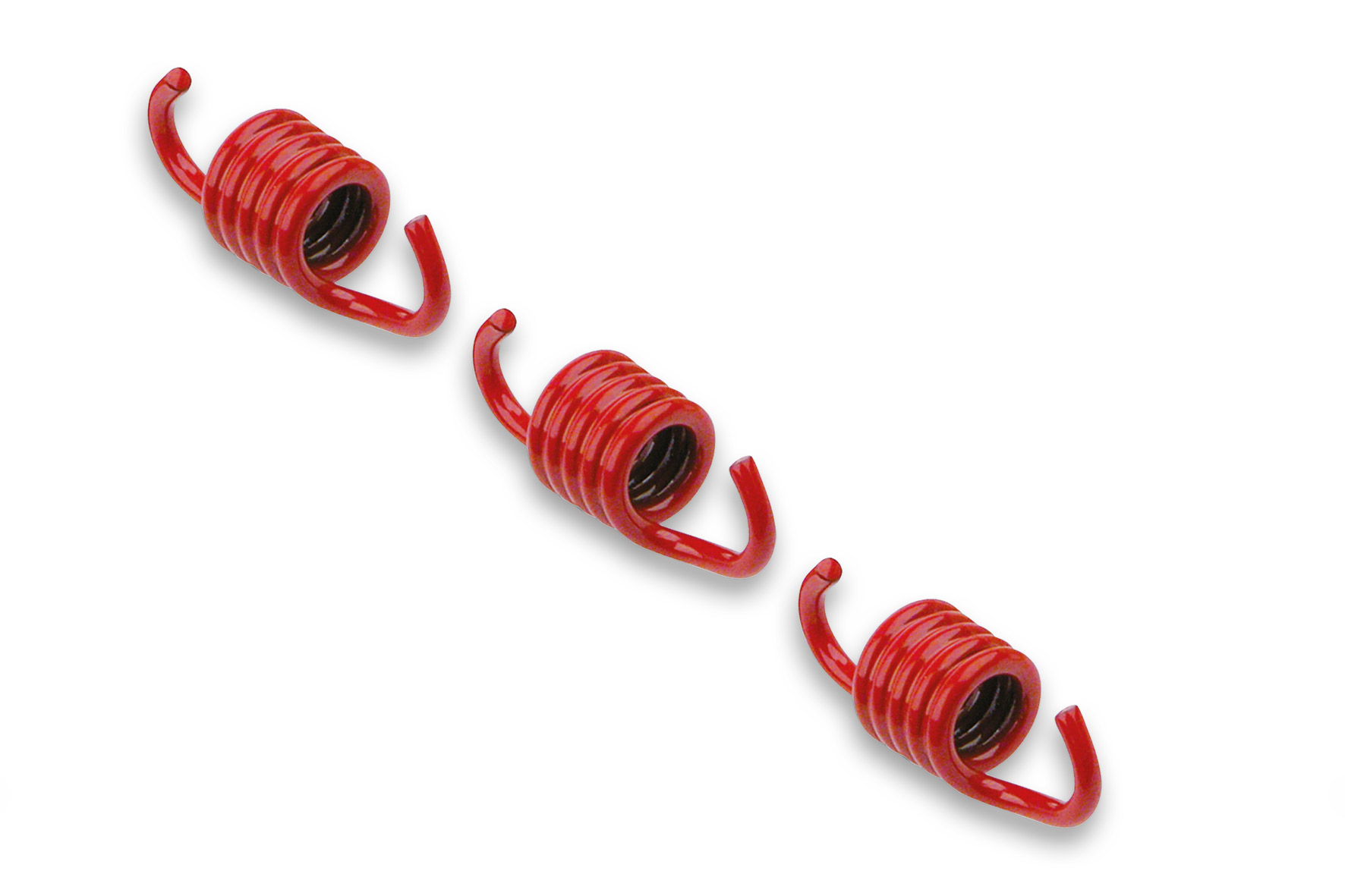 Kit molle frizione corte rinforzate Malossi di colore rosso spessore filo 2,2 millimetri linea racing per incremento giri di attacco frizione centrifuga su scooter elaborati - Codice 299604B