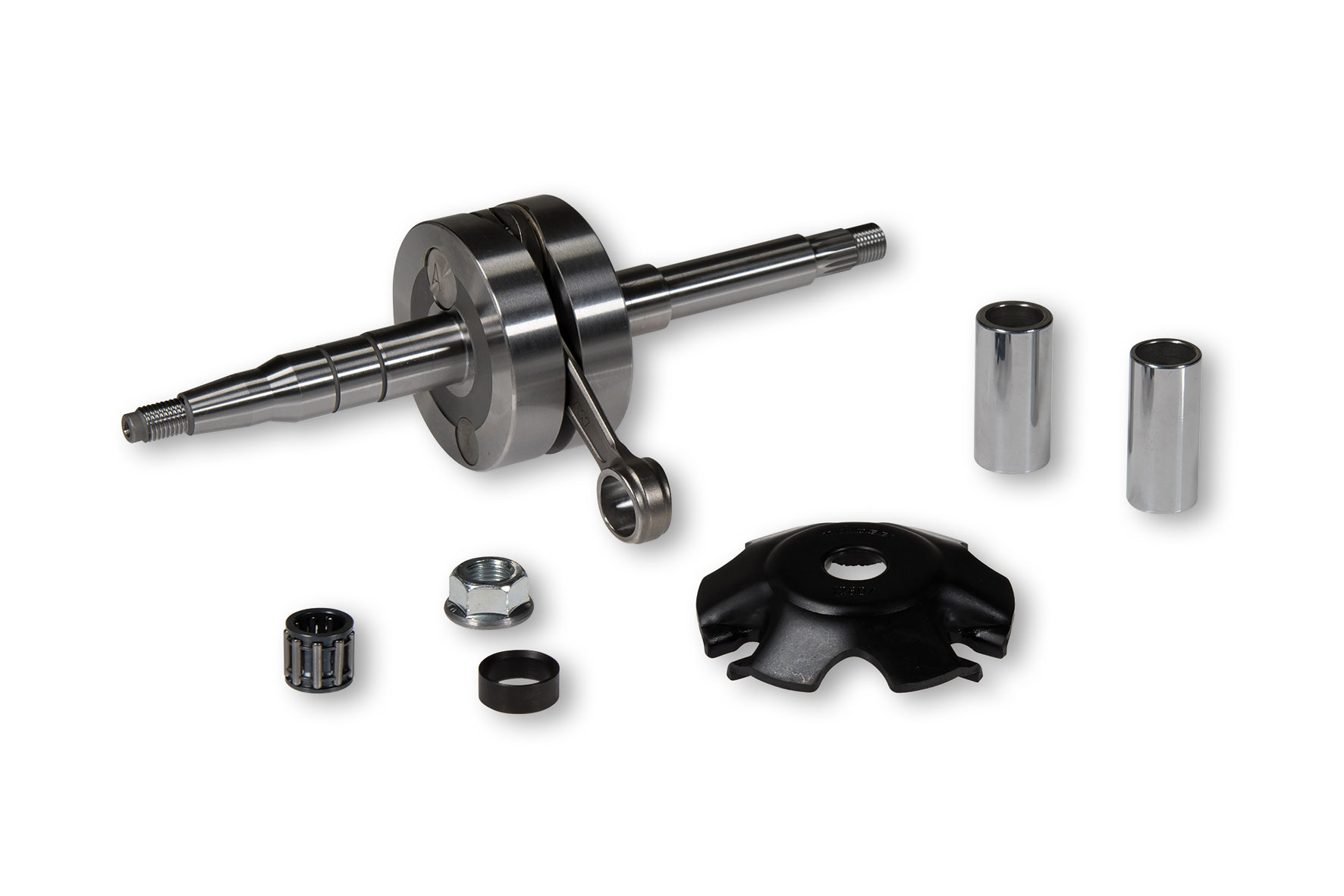 Albero motore Malossi MHR Team a spalle piene con biella 85mm e spinotto 12-13mm per Minarelli Orizzontale - Codice 5315973