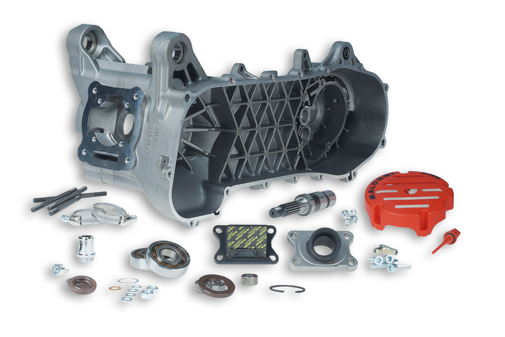 Carter motore completo racing Malossi MHR C-One con predisposizione freno a disco per Yamaha Aerox e MBK Nitro - Codice 5716654
