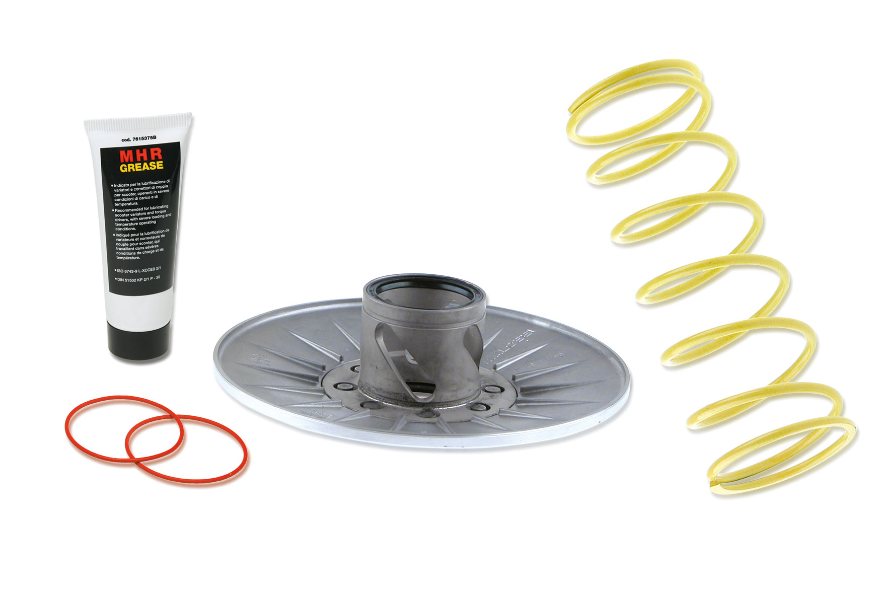 Semipuleggia condotta mobile correttore di coppia Malossi Torque Driver in acciaio nitrurato con piste ricalcolate per maxi scooter Honda FES 250 Foresight e NSS 250 Forza - Codice 6111964
