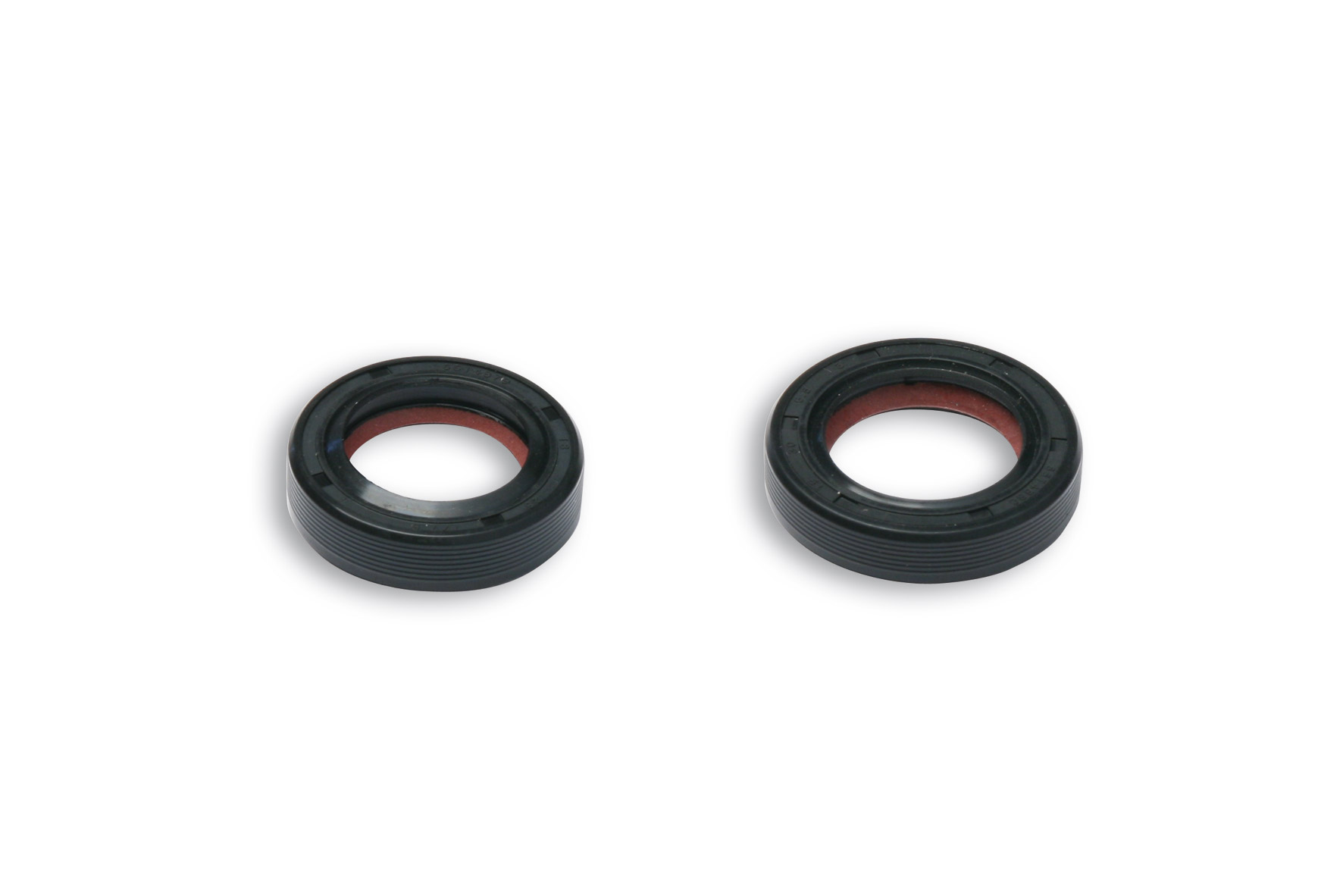 Set paraoli di banco Malossi speciali in Viton e labbro in Teflon anti-attrito per albero motore originale e racing su scooter Piaggio Zip SP, NRG e Gilera Runner 50 2T - Codice 6618157