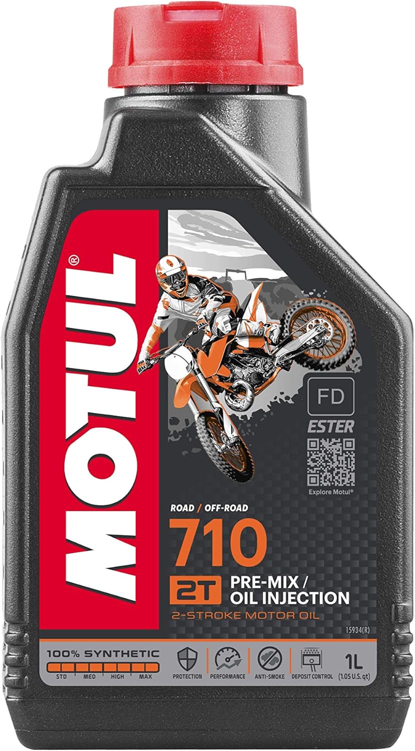 1 LITRO OLIO MOTUL 710 SINTETICO 100% 2TEMPI