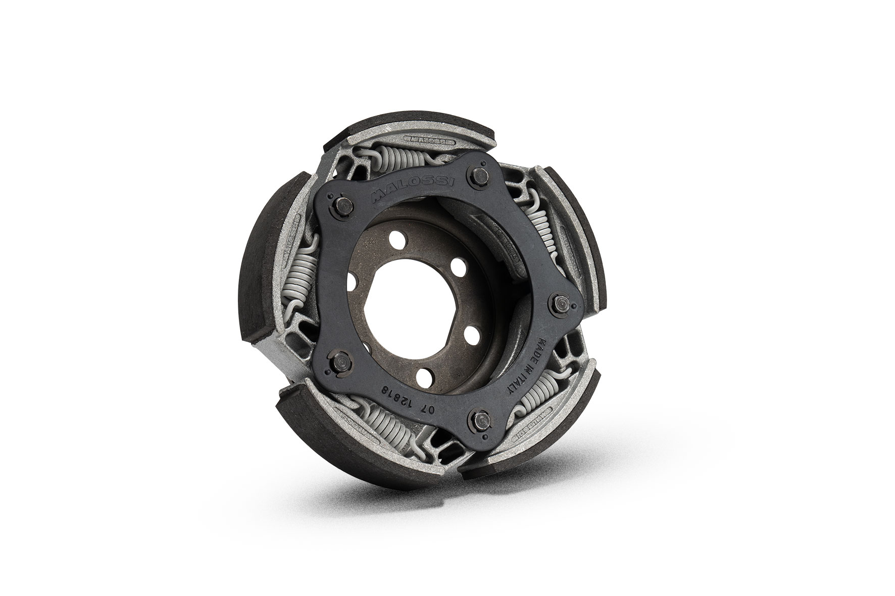 Frizione centrifuga automatica regolabile Malossi Maxi Delta Clutch con materiali d'attrito sportivi e bilanciatura dinamica per maxi scooter motore Piaggio 500 4T - Codice 5212813