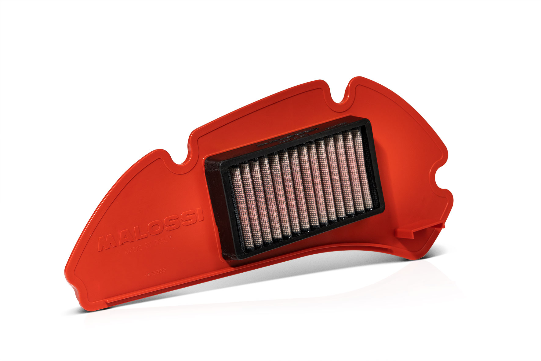 Filtro aria in spugna poliuretanica rossa lavabile Malossi W Box per scatola filtro originale scooter Honda SH 125i e 150i pre 2013 - Codice 1415333