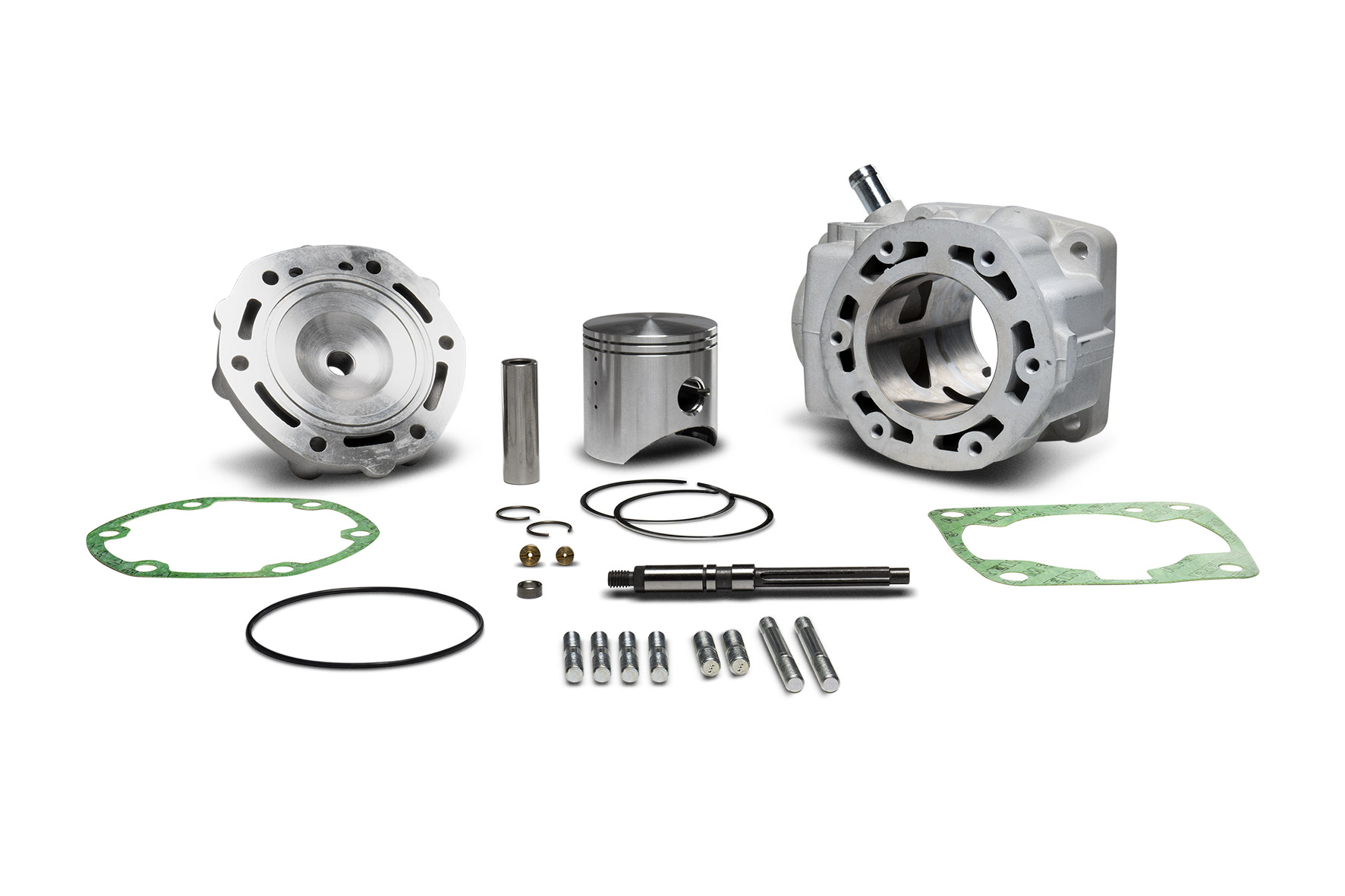 Kit gruppo termico racing estremo in alluminio Malossi con alesaggio 65mm e cilindrata maggiorata 181cc per moto 2 tempi Honda NSR e CRM 125cc LC - Codice 316814