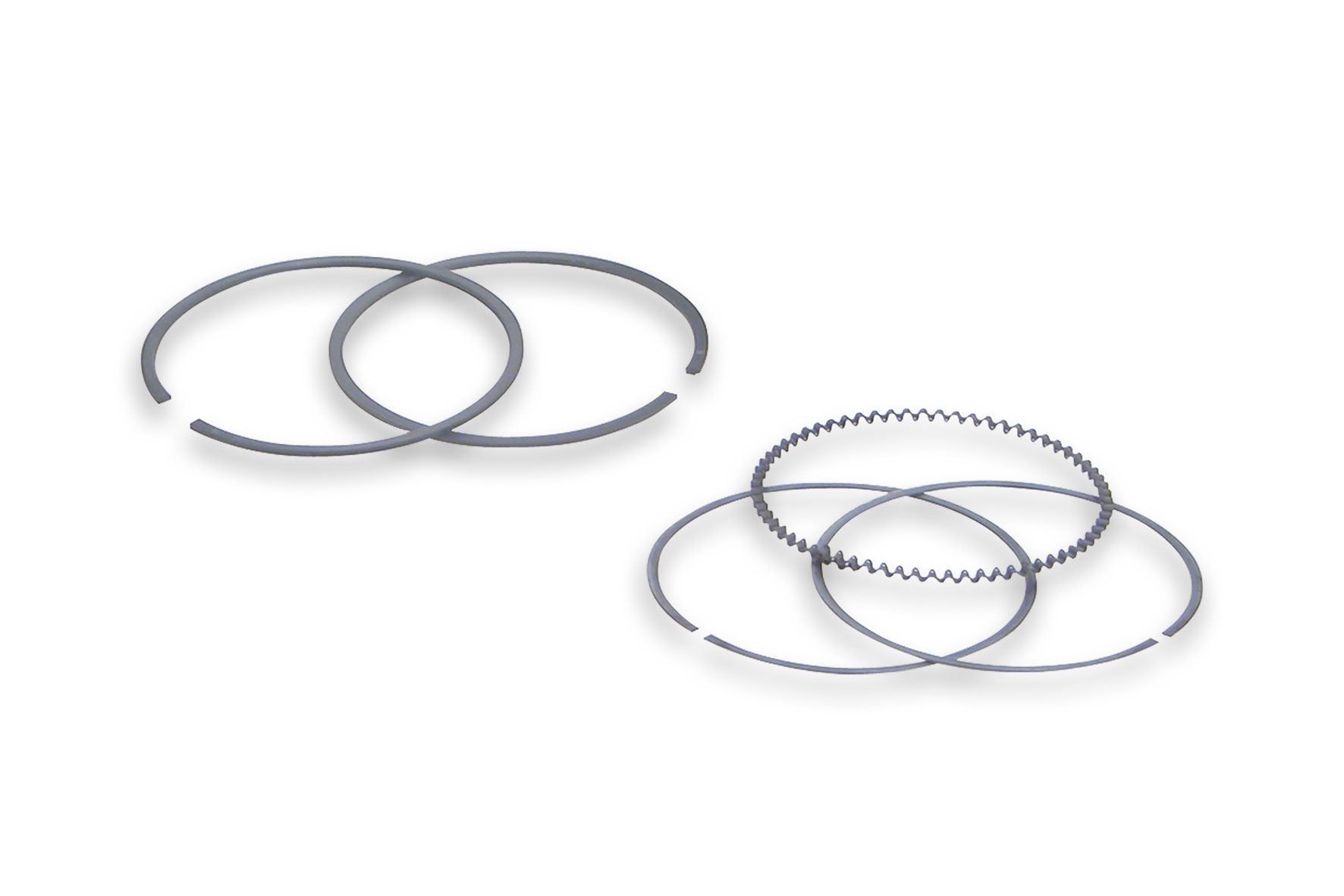 Kit completo serie segmenti e fasce elastiche raschiaolio di ricambio originali Malossi diametro 58 millimetri per pistone maxi scooter Honda motore 4 tempi - Codice 3511628