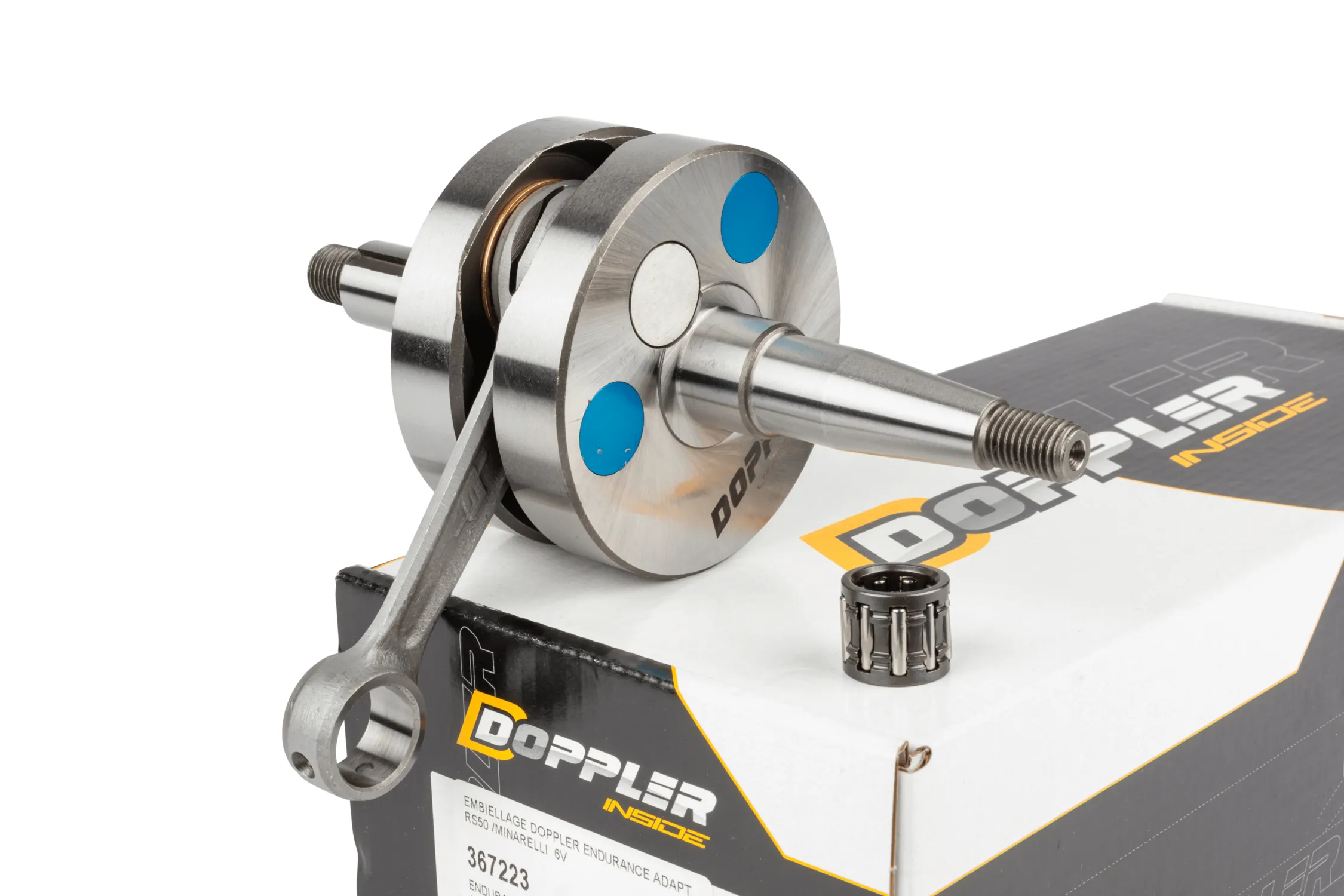 Albero motore Doppler AM6 Endurance a masse piene con sedi da 20mm per Minarelli