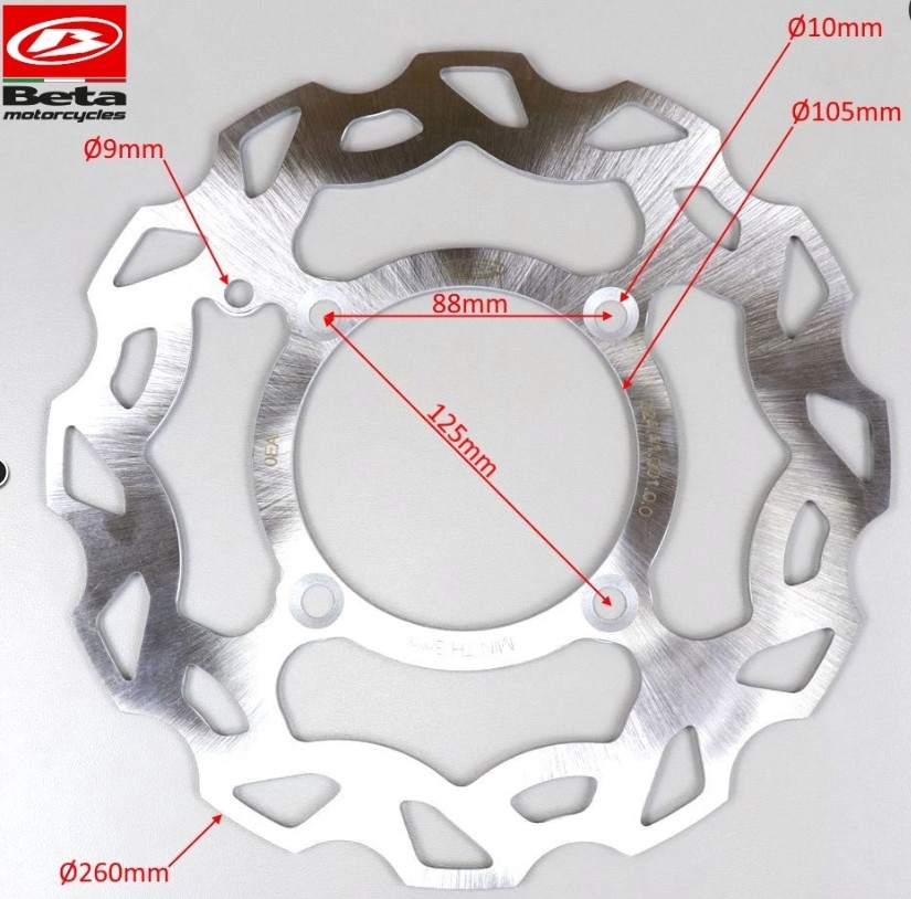 Disco freno anteriore Beta RR 50 Biker Track (dal 2014), Biker, Sport (2010 - 2015)... Ø260 mm - immagine 4