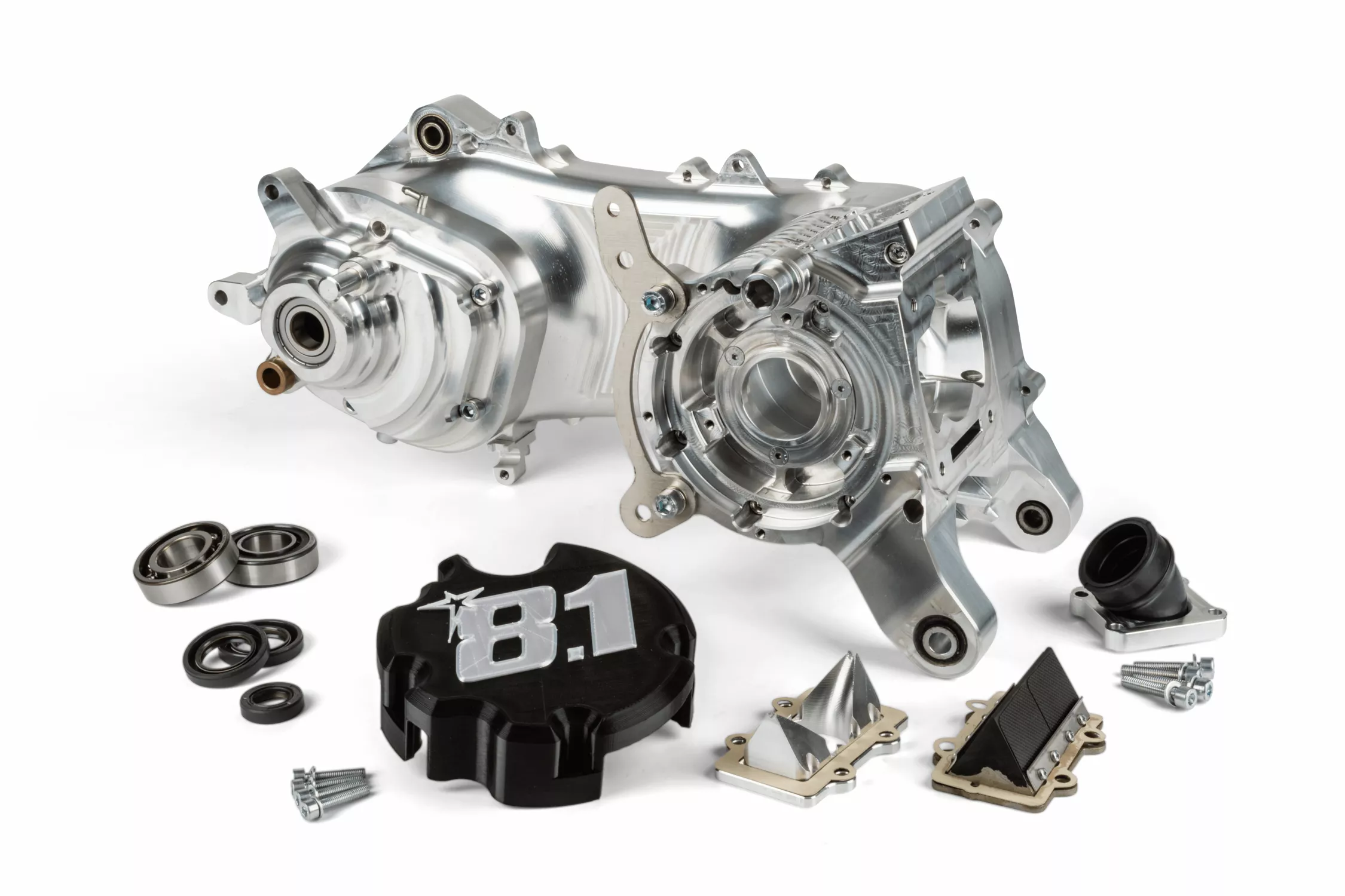 Carter motore completo 8.1 Fireblade 100cc vers. Piaggio lungo ruota 10″-12”-13” – Carb. 28-30mm