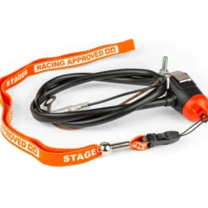 Interruttore di emergenza Killswitch Stage6 Ara dispositivo staccamassa magnetico con laccetto per manubrio scooter e moto