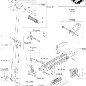 POLINI 917.740.001 TELAIO MONOPATTINO