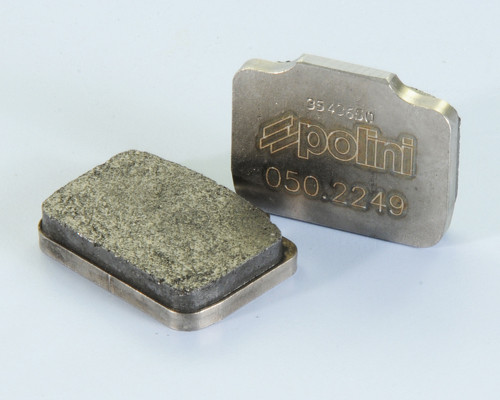 COPPIA PASTIGLIE FRENO SEMI METAL.