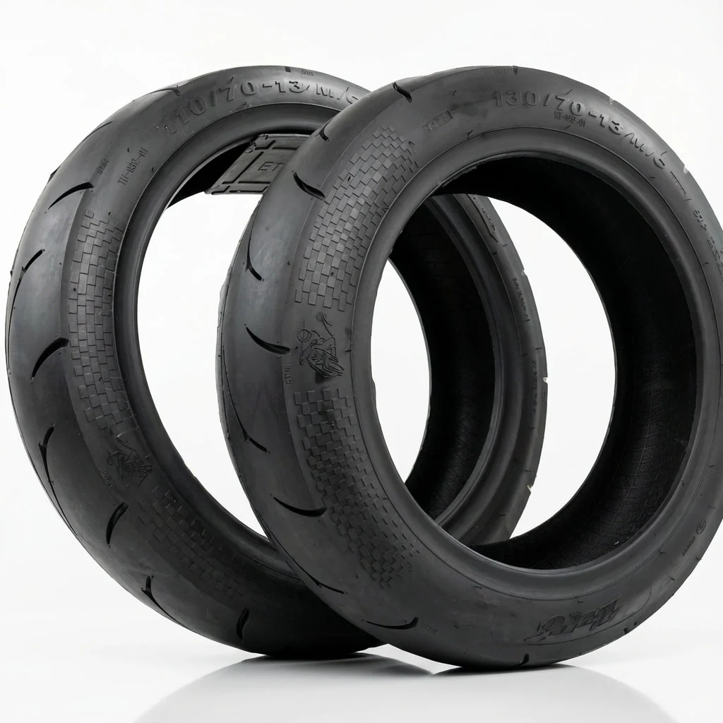 Set pneumatici da corsa da 13 pollici slick e semi-slick RPG per Yamaha Aerox 130/70-13 e 110/70-13