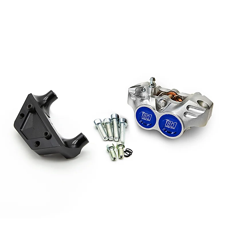 Componenti del kit freno posteriore parziale 8.1 con pinza CNC New Era per conversione tamburo disco scooter Minarelli