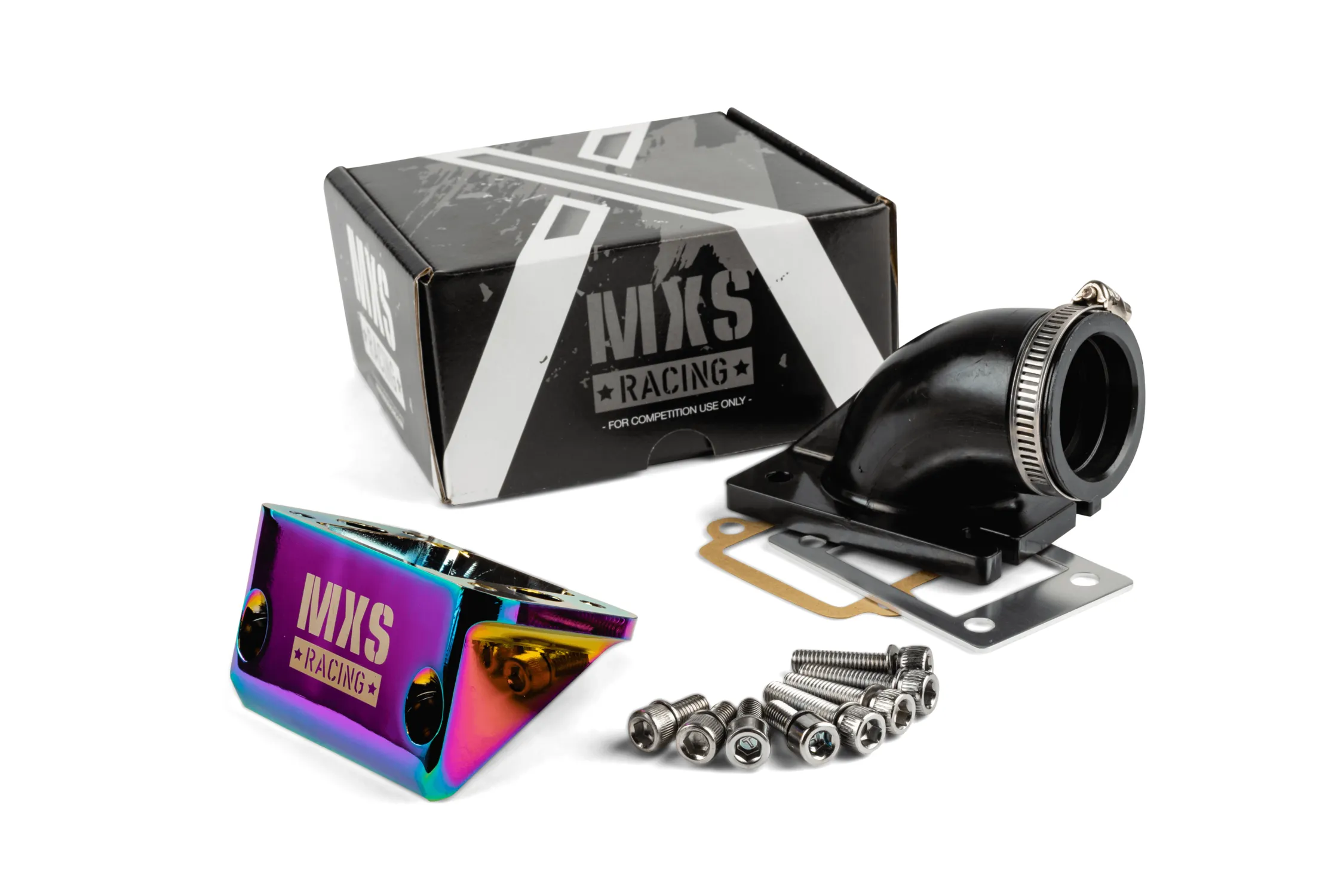 Componenti del kit aspirazione maggiorato Neochrome per carburatori 35/36mm su Minarelli verticale
